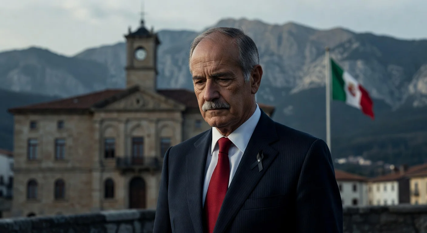 Portrait of Francisco Javier López Marcano, longtime PRC leader and former mayor of Torrelavega, who died aged 71.