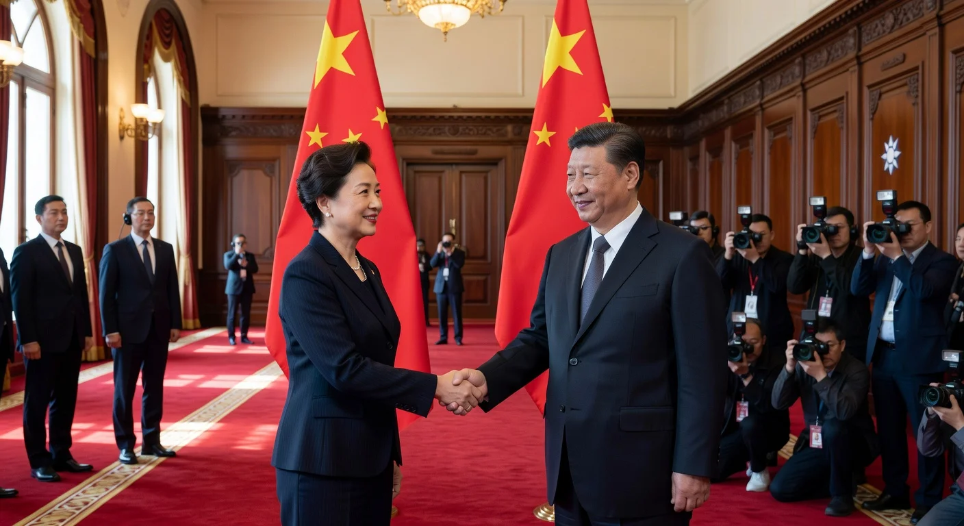 Cheng Li-wun meets Xi Jinping in Beijing for cross-strait talks.