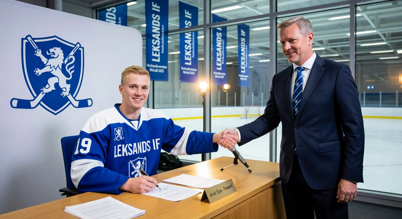 Arvid Eljas signs long-term contract with Leksands IF amid team rebuild.