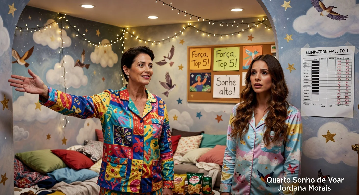 Ana Paula Renault inviting Jordana Morais to Quarto Sonho de Voar in BBB 26 ahead of pajama party.