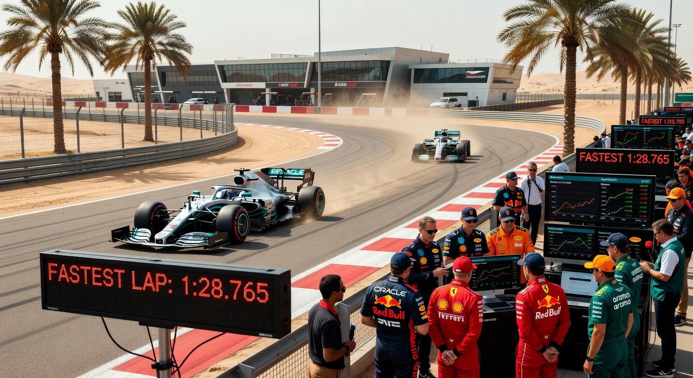 F1 teams downplay strengths at Bahrain pre-season test as Mercedes tops lap times amid sandbagging claims.