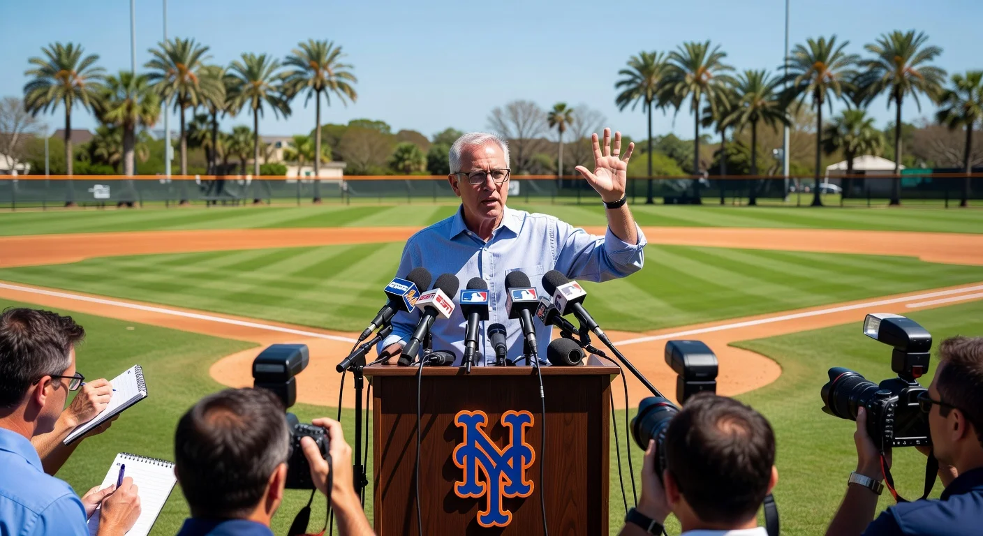 Steve Cohen vows no team captains for Mets during spring training press conference.