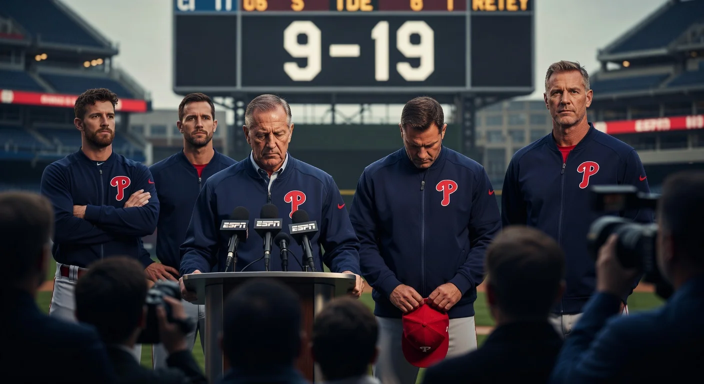 Phillies fire Rob Thomson after 9-19 start; Don Mattingly interim manager; Harper, Realmuto accountable.