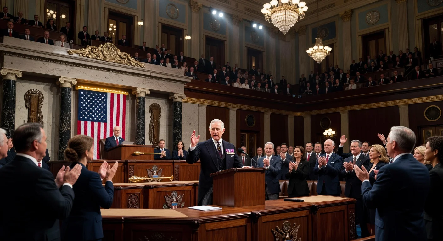 King Charles III speaks to US Congress joint session, urging transatlantic alliance amid standing ovation.