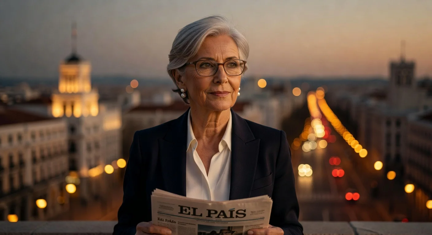 Portrait illustration of Soledad Gallego-Díaz, esteemed EL PAÍS director, for obituary tribute.