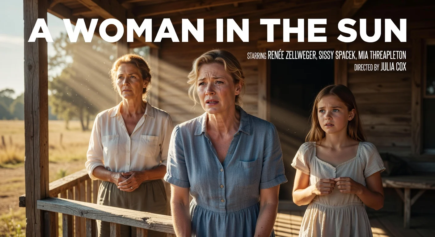 Renée Zellweger and Sissy Spacek portrayed in a sunlit scene from the film A Woman in the Sun