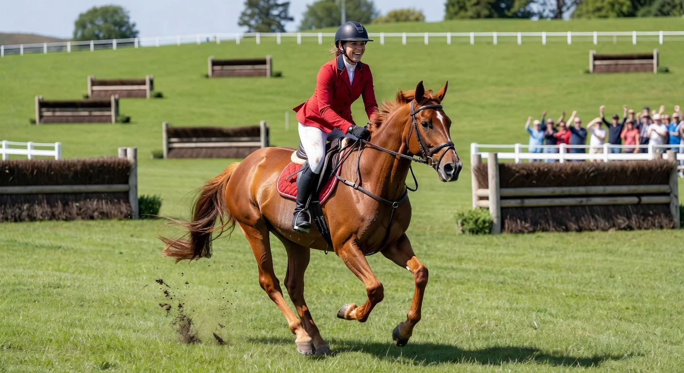 Ros Canter on Lordships Graffalo at the Badminton Horse Trials cross-country event
