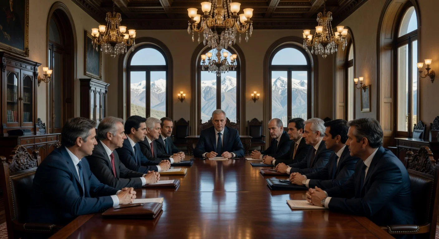 President José Antonio Kast meets with Republican Party deputies at Cerro Castillo amid party tensions