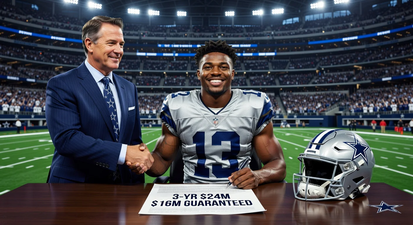 Javonte Williams signs three-year, $24M contract extension with Dallas Cowboys.