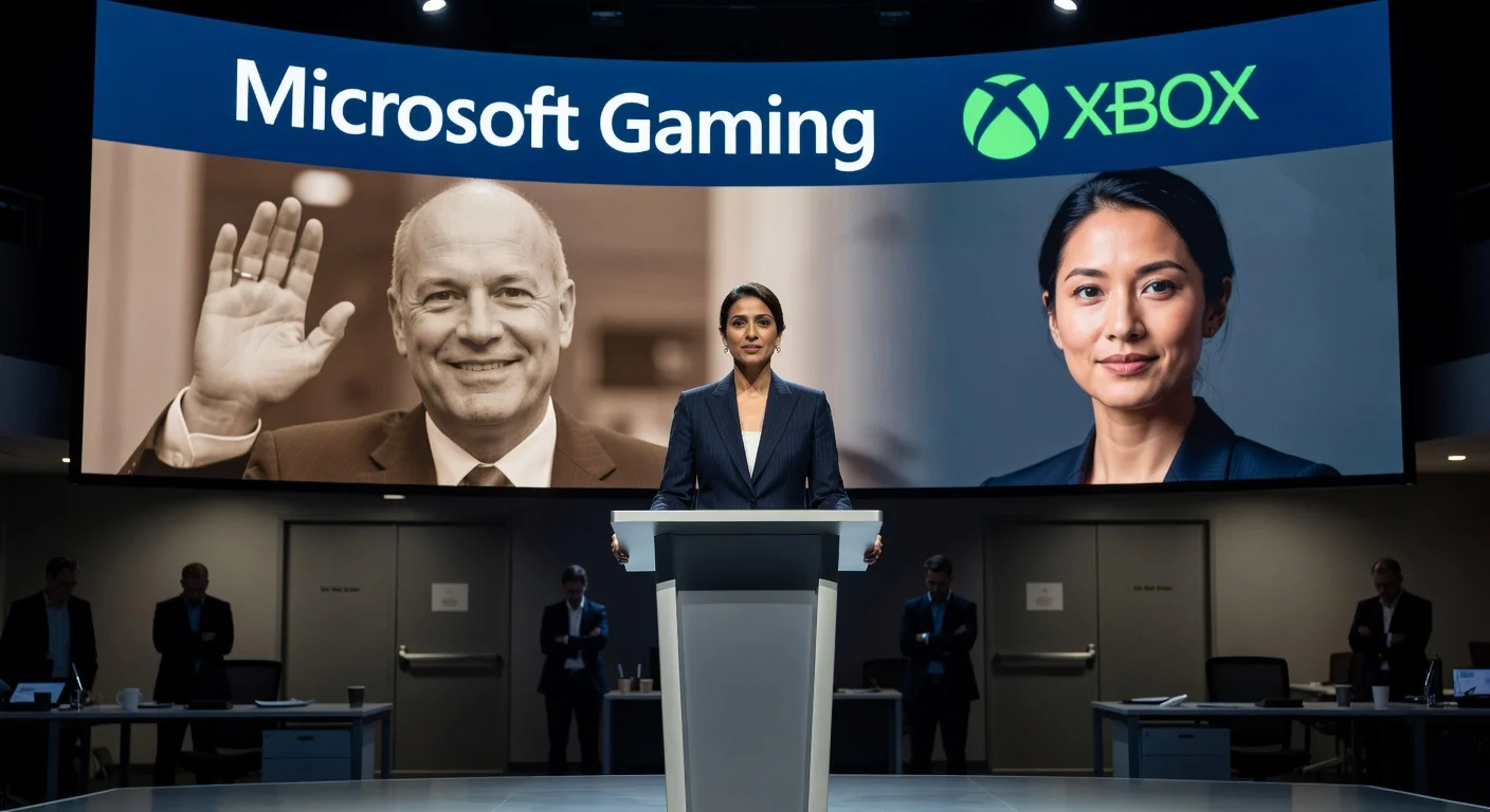 Asha Sharma appointed Microsoft Gaming CEO as Phil Spencer retires and Sarah Bond departs, amid division challenges.