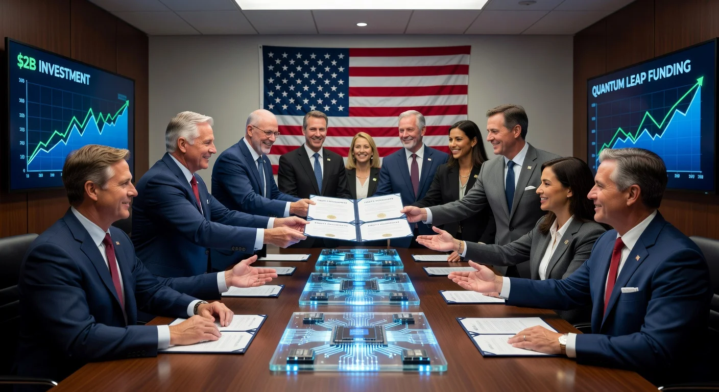 US government officials investing in quantum computing companies for a news article
