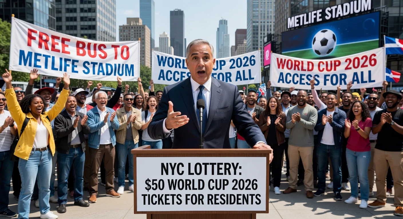 Mayor Zohran Mamdani announces World Cup ticket lottery for NYC residents