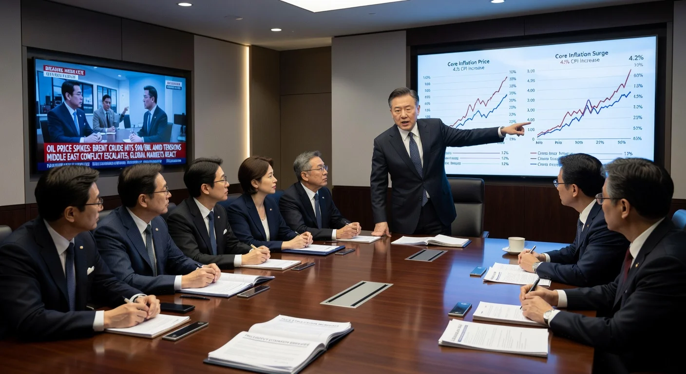 President Lee Jae Myung discussing price stabilization measures with officials amid Middle East tensions.