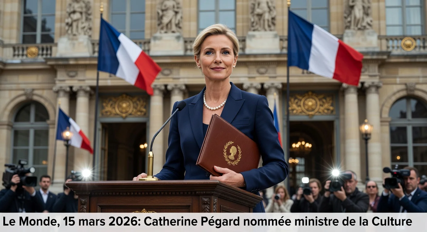 Catherine Pégard appointed France's new Culture Minister, succeeding Rachida Dati, in official ceremony.