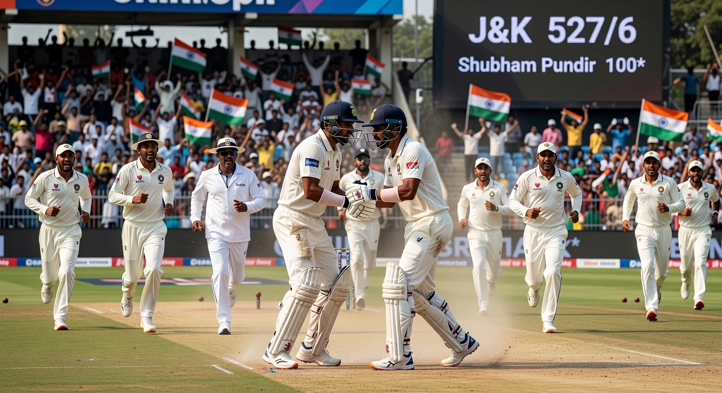 Dramatic head-butt clash between J&K captain Paras Dogra and Karnataka's KV Aneesh during Ranji Trophy final, scoreboard at 527/6.