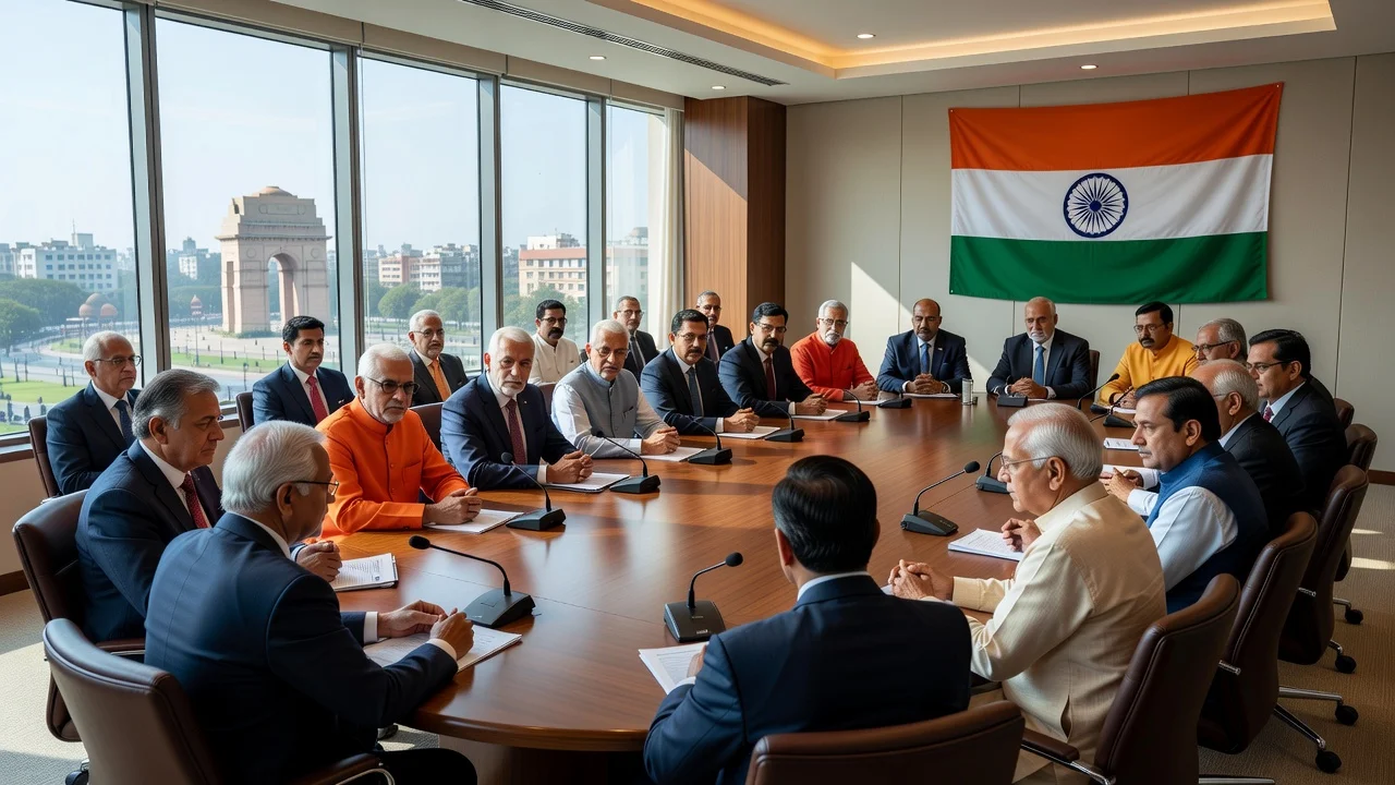 Indian opposition leaders from 23 parties gathered in Delhi for INDIA bloc strategy meeting.