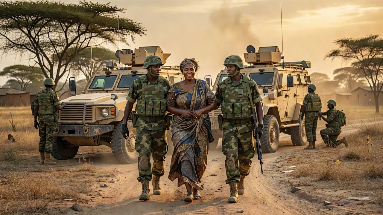 Nigerian troops rescuing Hajiya Amina Abubakar in Katsina