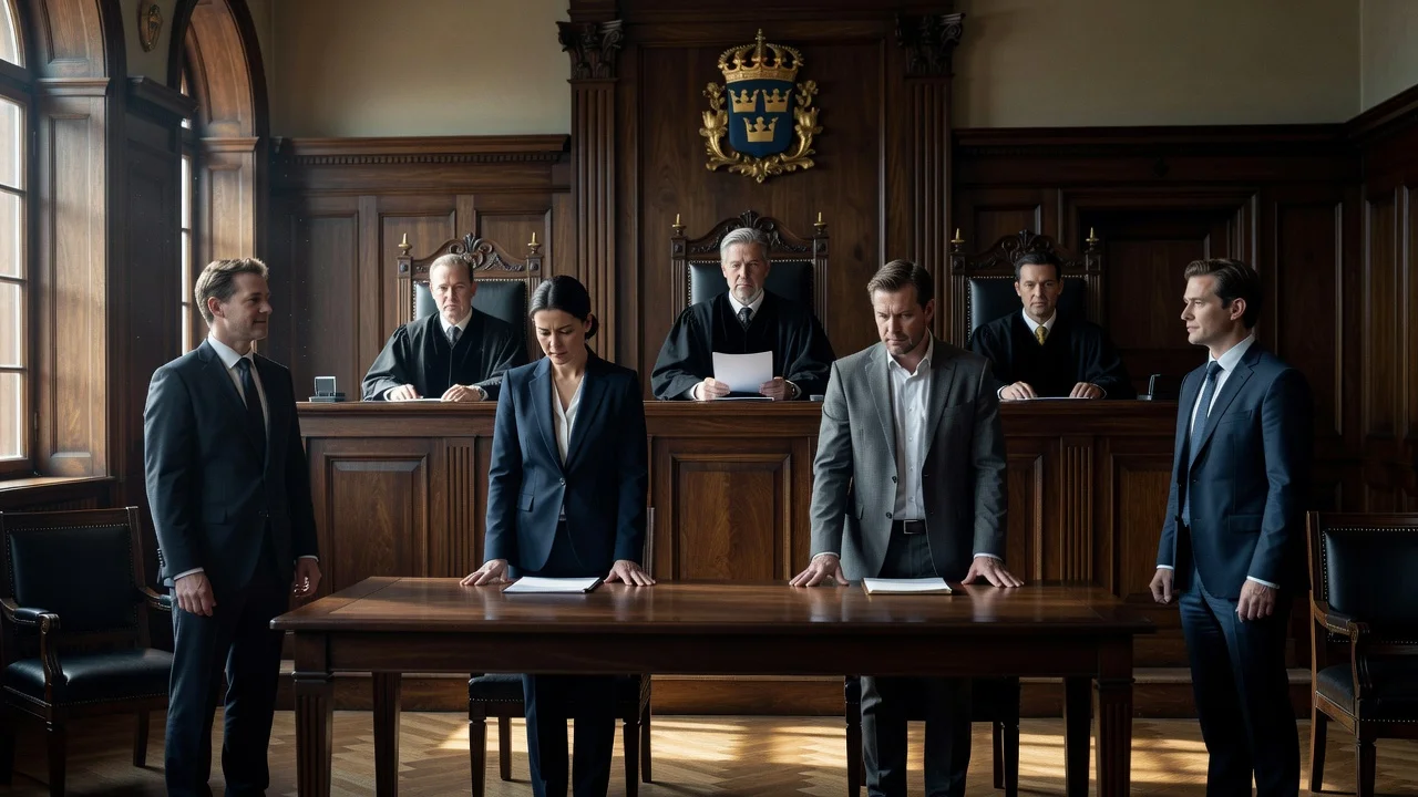 Swedish court judges reducing sentences in the Think Pink environmental case appeal.