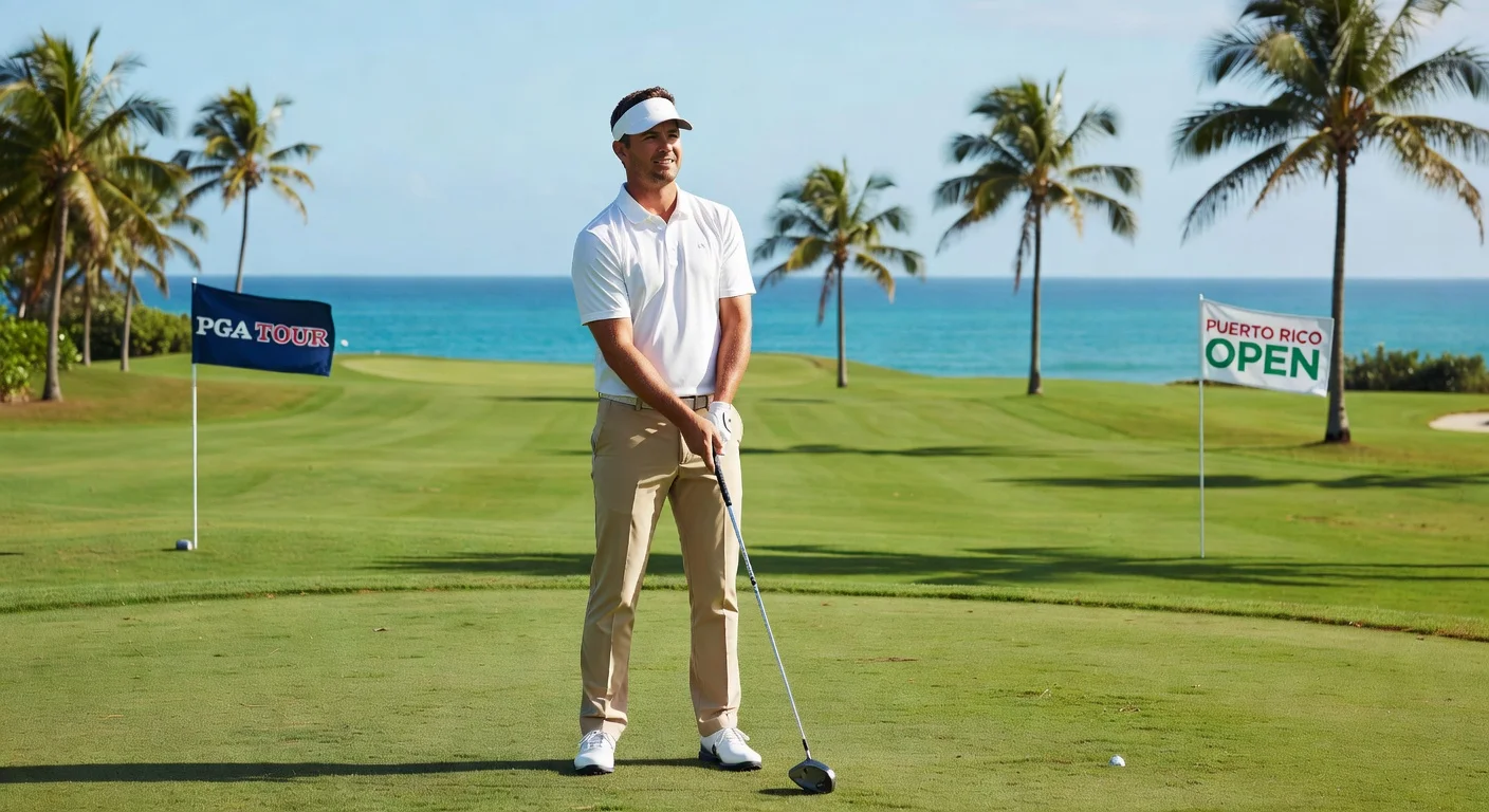John Daly II tees off at Grand Reserve Golf Club for his PGA Tour debut at the Puerto Rico Open.