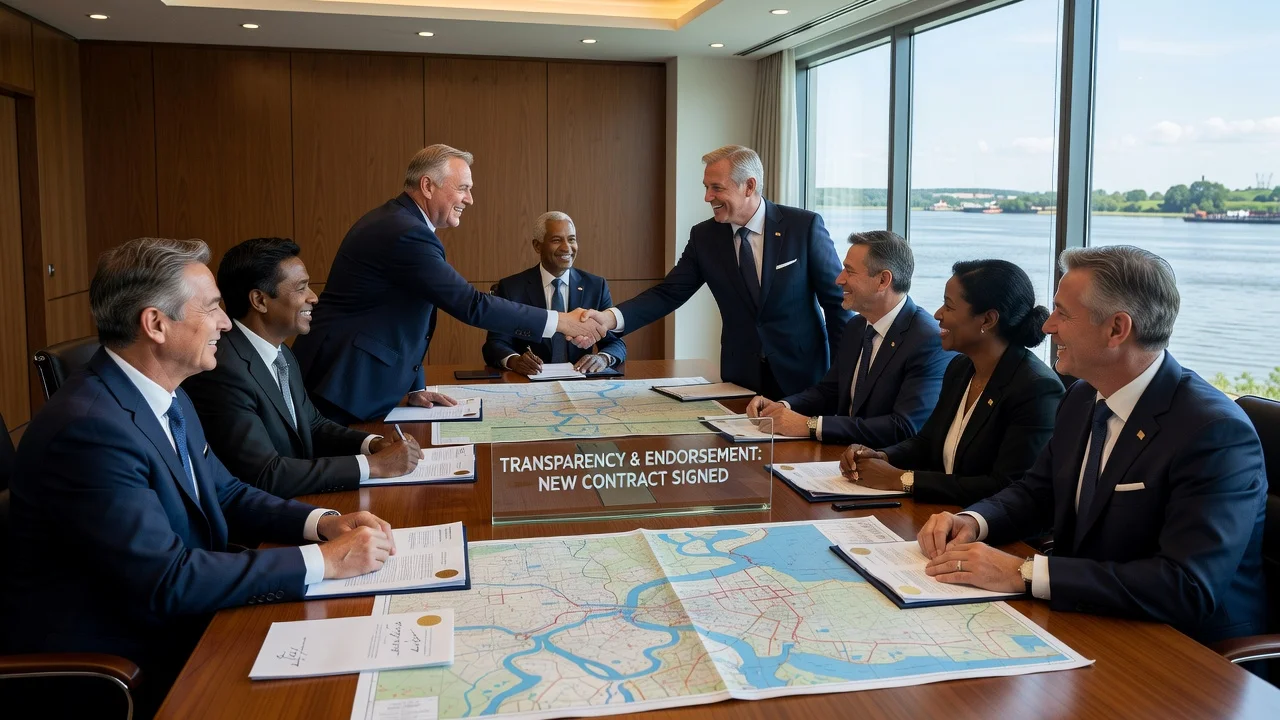 Agro-industrial leaders endorse new waterway contract after transparent tender