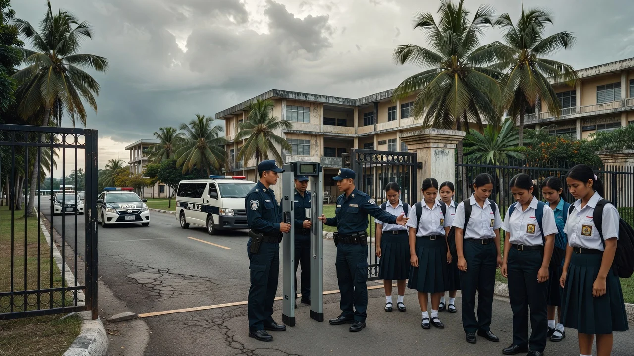 Schools in Tacloban tighten security after campus shooting.