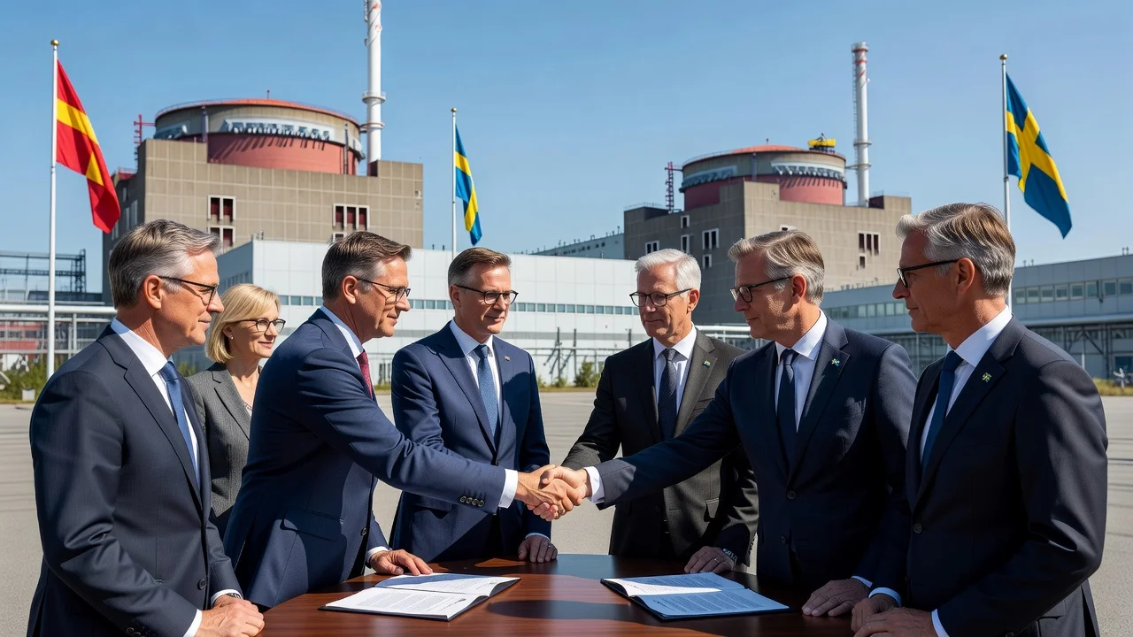 Swedish government signing a co-ownership deal with Videberg Kraft for new nuclear reactors at Ringhals.