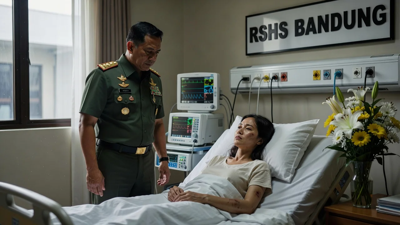 Dudung Abdurachman visiting YTR in hospital to convey Prabowo's message regarding her captivity case.