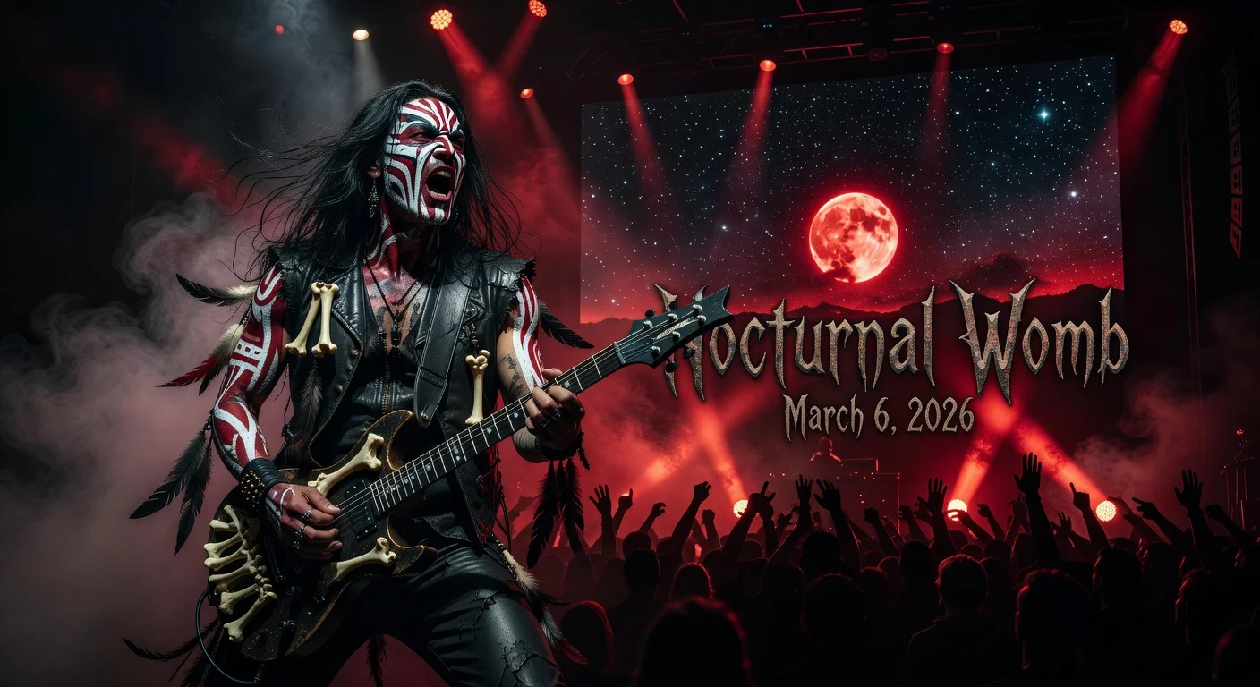 Blackbraid performing 'Celestial Bloodlust' live in Stockholm, promoting new EP 'Nocturnal Womb'.