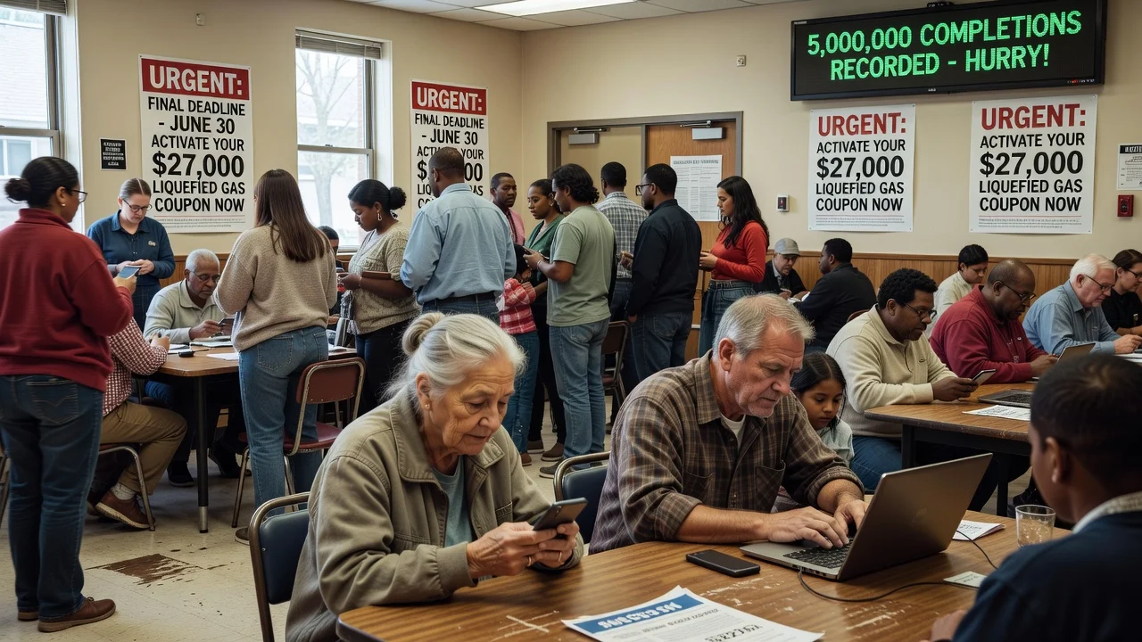 Citizens activating gas coupons on deadline day