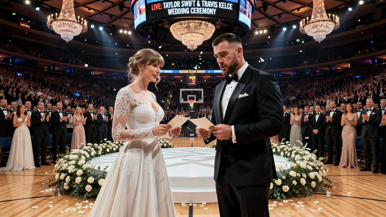 Taylor Swift and Travis Kelce wedding at Madison Square Garden with star-studded guests