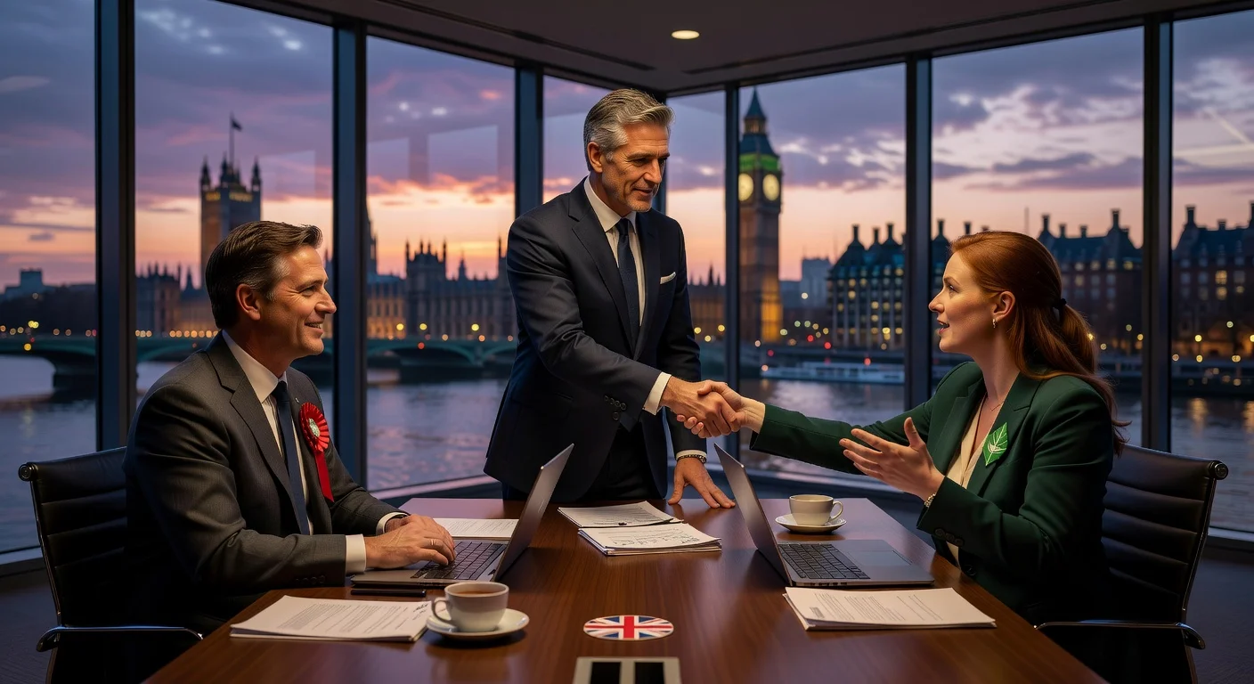 Morris Katz, NYC campaign strategist, in talks with UK Labour and Green politicians in London.