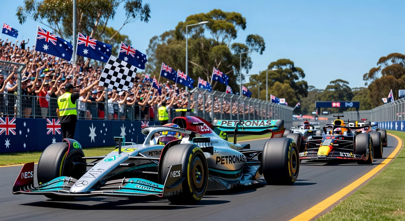 Mercedes 1-2 finish at F1 Australian GP with Russell and Antonelli leading, Verstappen sixth; drivers frustrated by 2026 car battery issues.
