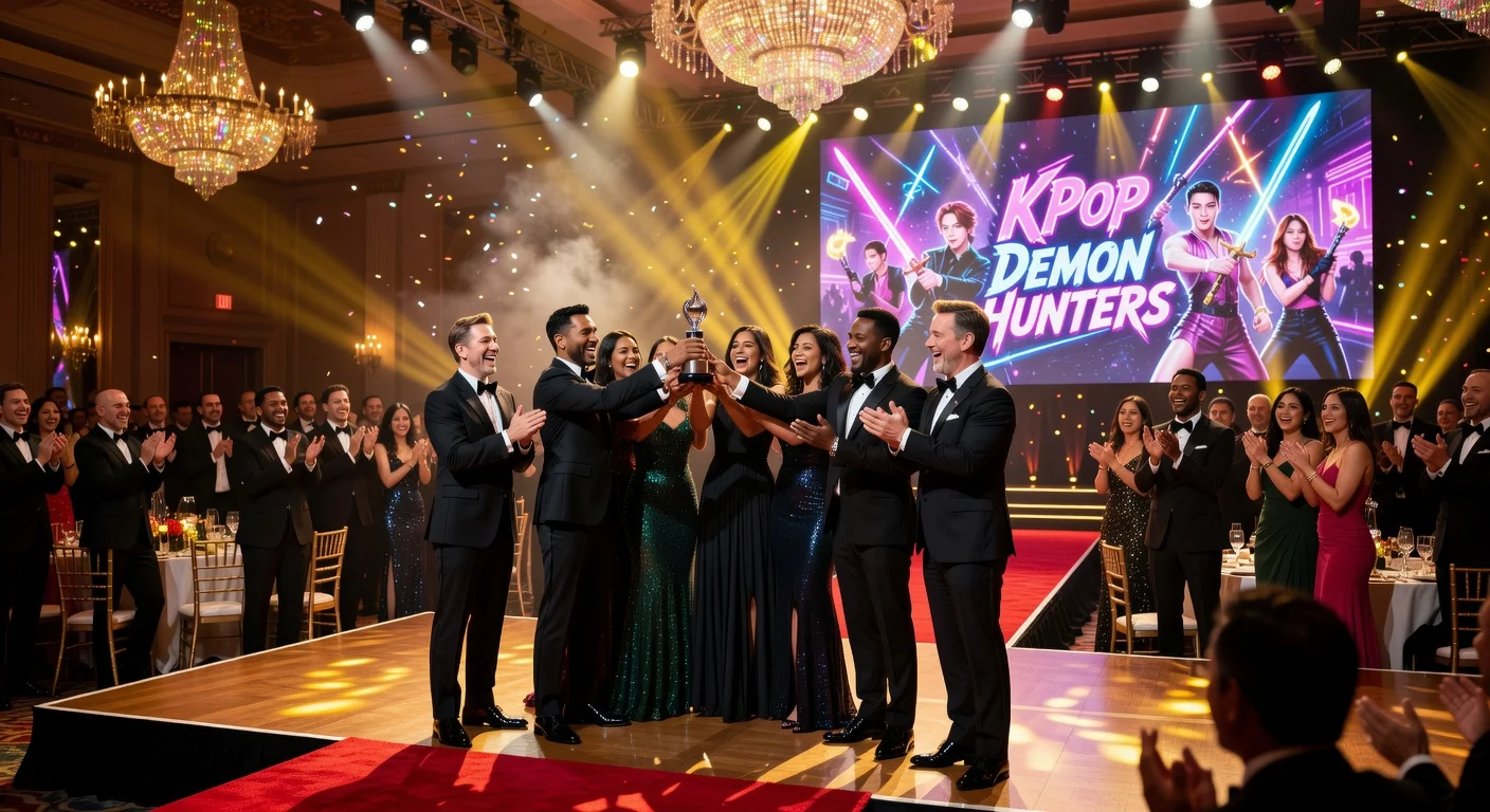 Sound team from 'KPop Demon Hunters' accepts Animated award at 62nd CAS Awards, hosted by Chris Hardwick at The Beverly Hilton.