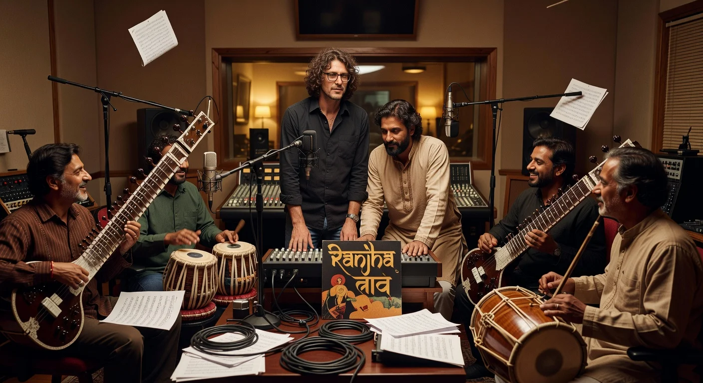 Jonny Greenwood and Shye Ben Tzur reunite with The Rajasthan Express in an Oxford studio for new album 'Ranjha'.