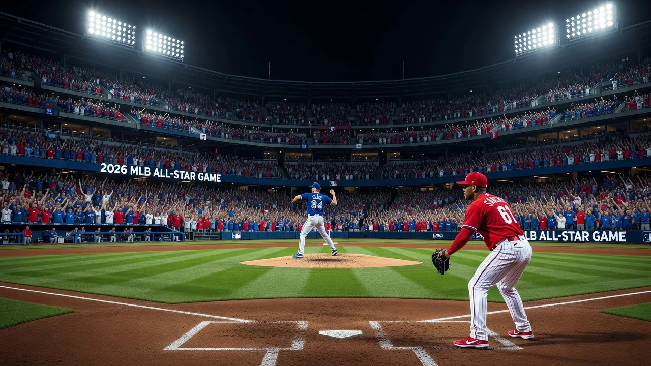 Photorealistic image of MLB All-Star pitchers at Citizens Bank Park