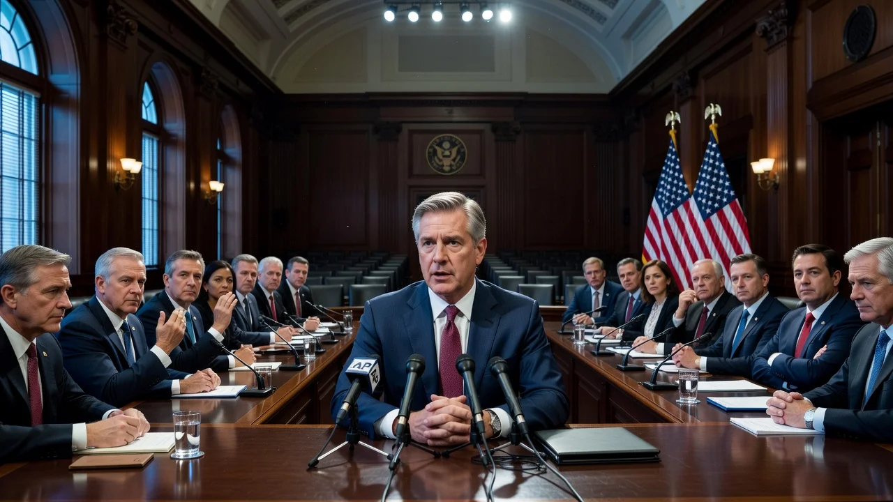 Todd Blanche testifying before the Senate Judiciary Committee during his attorney general confirmation hearing.