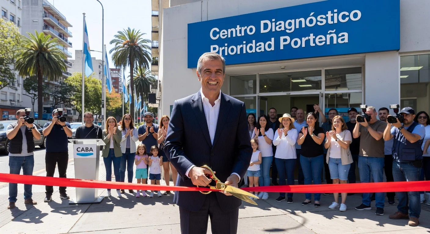 Jorge Macri inaugurates Villa Urquiza health center prioritizing local porteños under Prioridad Porteña program.