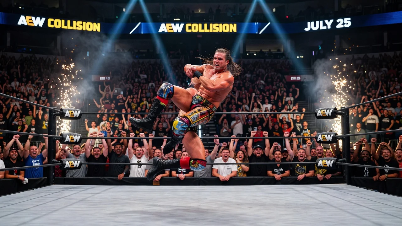 Matt Sydal in action during his AEW Collision return match