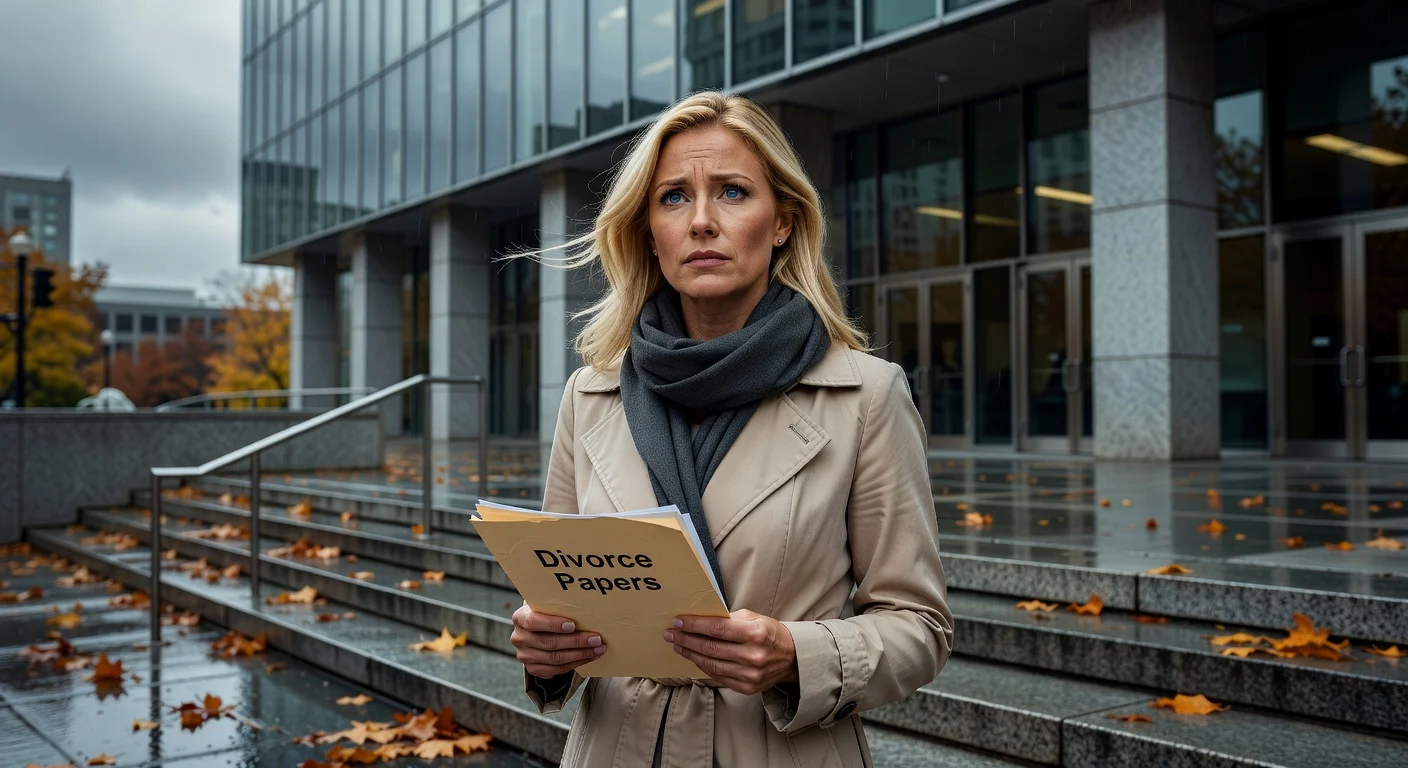Illustrative photo of Dylan Dreyer outside a courthouse amid her divorce filing news.