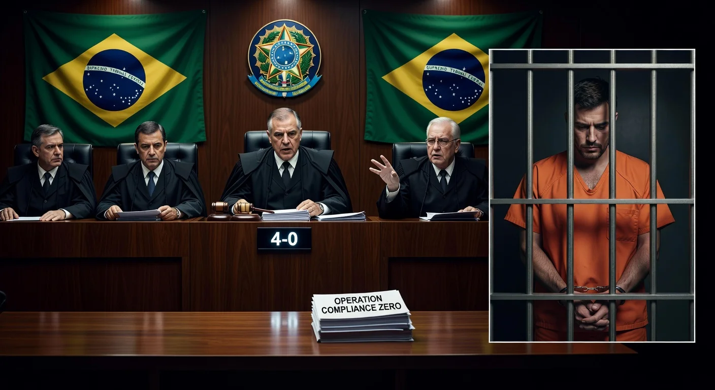 STF Second Panel justices in unanimous ruling upholding Daniel Vorcaro's preventive detention amid financial fraud probe.