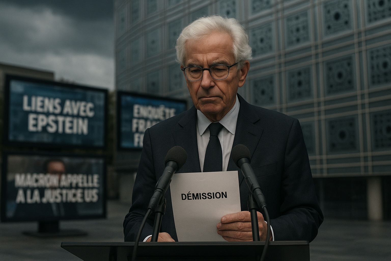 Jack Lang resigns from Arab World Institute amid Epstein financial ties revelations and tax fraud probe.