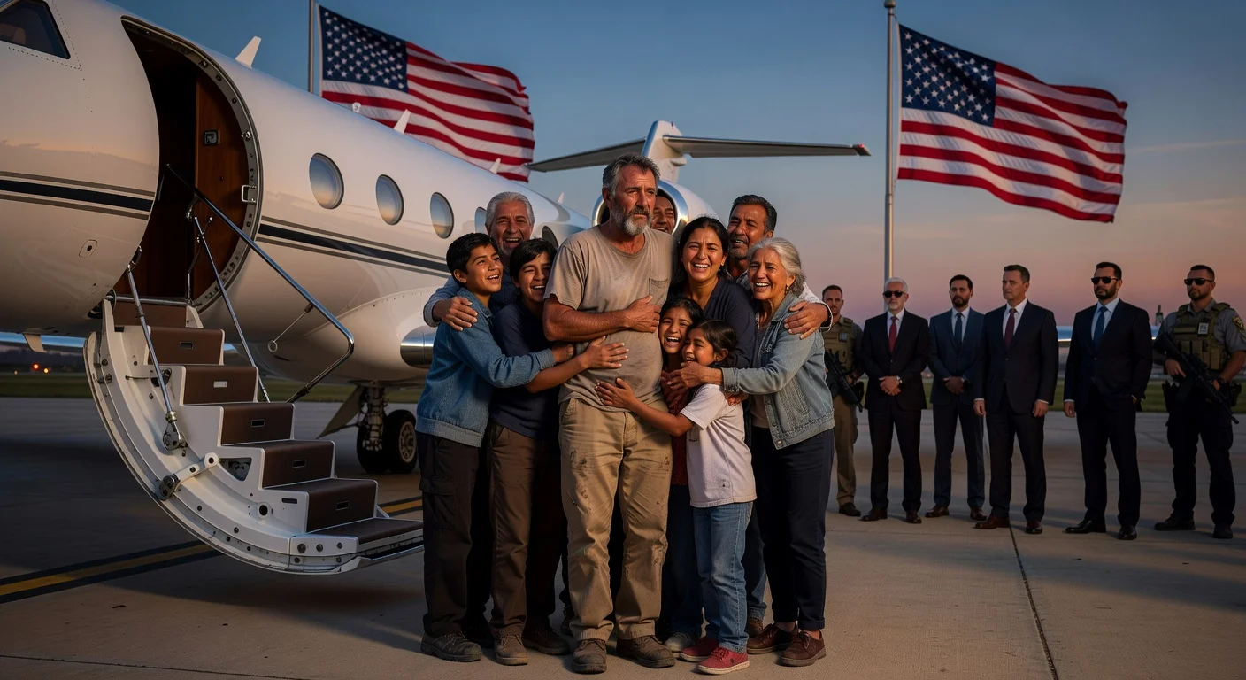 Dennis Coyle reunited with family in San Antonio after release from Taliban custody.