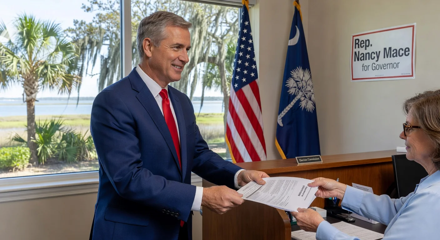 Mark Sanford files paperwork for South Carolina 1st District GOP primary as Nancy Mace pursues governor's bid.