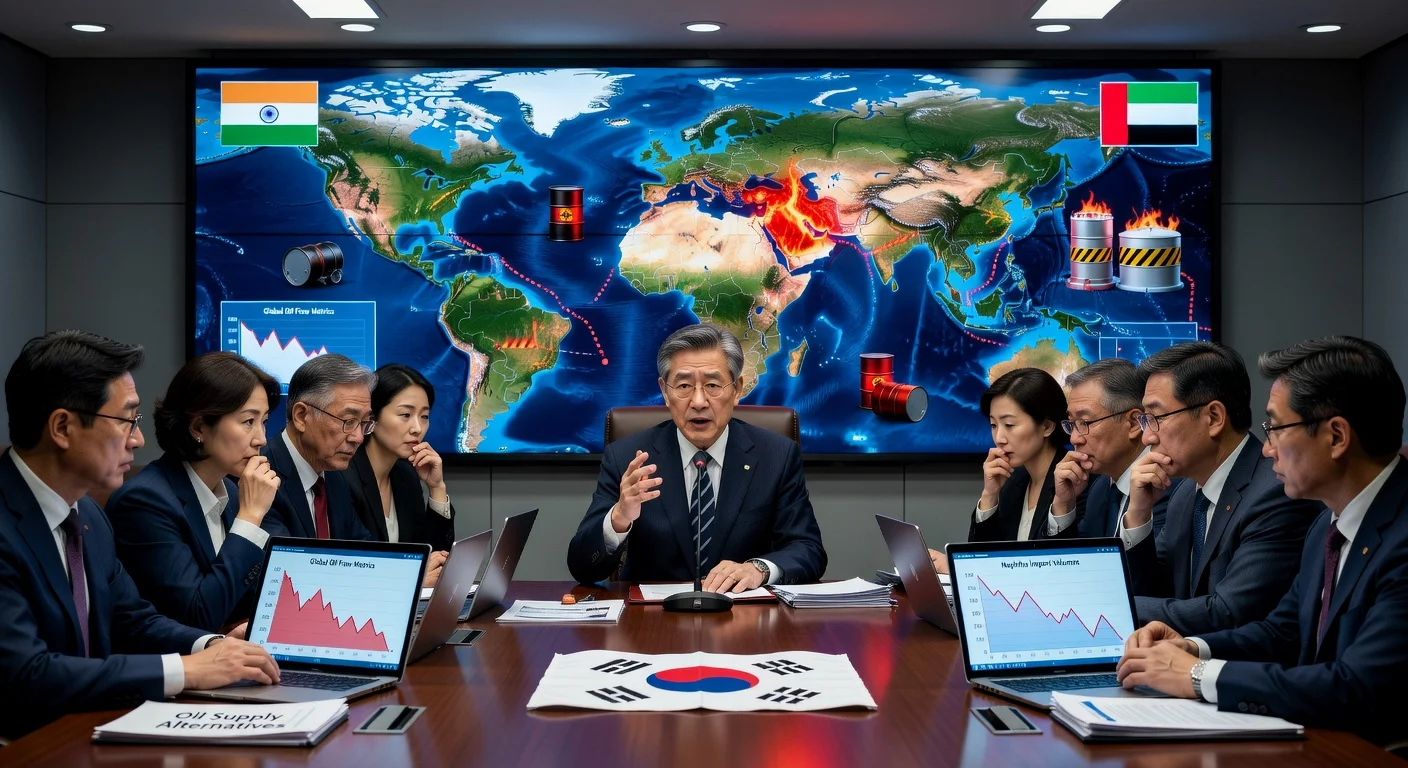 South Korean Trade Minister Yeo Han-koo in urgent virtual meeting on securing oil and naphtha amid Middle East crisis.